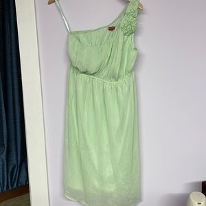Merona Ambrosia Mint One Shoulder Midi Dress size M